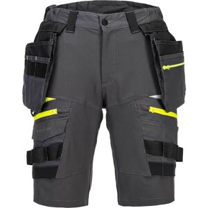 Portwest DX4 Mens Detachable Holster Pocket Shorts Metal Grey 32" Portwest DX4 Mens Detachable Holster Pocket Shorts Metal Grey 32"