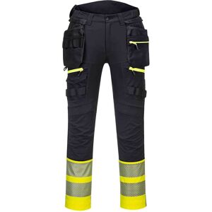 Portwest DX4 Hi Vis Detachable Holster Pocket Class 1 Trousers Yellow / Black 44" 31" Portwest DX4 Hi Vis Detachable Holster Pocket Class 1 Trousers Yellow / Black 44" 31"