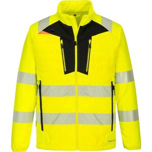 Portwest DX4 Hi Vis Hybrid Baffle Jacket Yellow / Black M Portwest DX4 Hi Vis Hybrid Baffle Jacket Yellow / Black M
