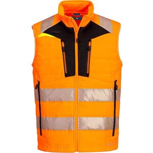 Portwest DX4 Hi Vis Hybrid Baffle Bodywarmer Orange / Black 3XL Portwest DX4 Hi Vis Hybrid Baffle Bodywarmer Orange / Black 3XL