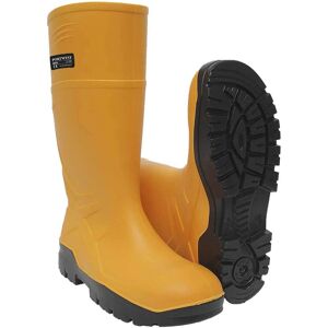 Portwest PU Safety Wellington Boots Yellow Size 6.5 Portwest PU Safety Wellington Boots Yellow Size 6.5