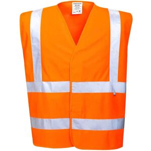 BizFlame Hi Vis Flame Resistant Anti Static Vest Orange 2XL / 3XL BizFlame Hi Vis Flame Resistant Anti Static Vest Orange 2XL / 3XL