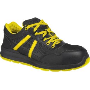 Portwest Compositelite Mersey S1P Safety Trainers Black / Yellow Size 13 Portwest Compositelite Mersey S1P Safety Trainers Black / Yellow Size 13