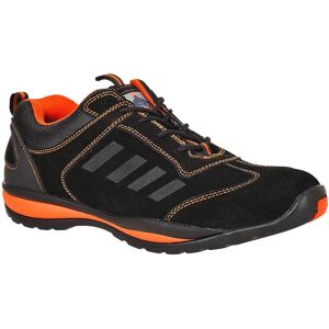 Portwest Steelite Lusum S1P HRO Safety Trainers Black / Orange Size 11 Portwest Steelite Lusum S1P HRO Safety Trainers Black / Orange Size 11