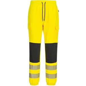Portwest KX3 Flexi Class 2 Hi Vis Joggers Yellow / Black L 31" Portwest KX3 Flexi Class 2 Hi Vis Joggers Yellow / Black L 31"