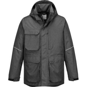 Portwest KX3 Mens Parka Jacket Grey Marl 3XL Portwest KX3 Mens Parka Jacket Grey Marl 3XL