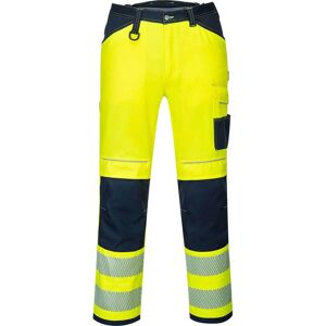 Portwest PW34 Hi Vis Work Trousers Yellow / Navy 46" 31" Portwest PW34 Hi Vis Work Trousers Yellow / Navy 46" 31"