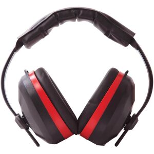 Portwest Comfort Padded Ear Defenders Black / Red Portwest Comfort Padded Ear Defenders Black / Red