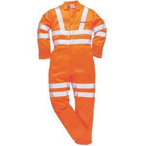 Portwest RIS Hi Vis Polycotton Coverall Orange M 33" Portwest RIS Hi Vis Polycotton Coverall Orange M 33"