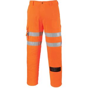 Portwest Rail Combat Trousers Orange 4XL 31" Portwest Rail Combat Trousers Orange 4XL 31"
