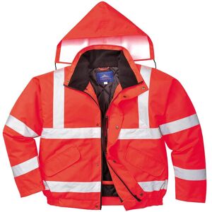 300D Oxford Weave Industry Oxford Weave 300D Class 3 Hi Vis Bomber Jacket Red S 300D Oxford Weave Industry Oxford Weave 300D Class 3 Hi Vis Bomber Jacket Red S