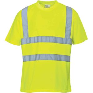 Portwest Hi Vis Short Sleeve T Shirt Yellow L Portwest Hi Vis Short Sleeve T Shirt Yellow L