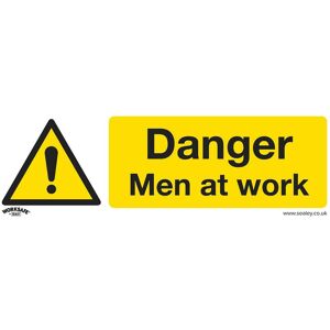 Sealey Rigid Plastic Danger Men At Work Sign Pack of 10 300mm 100mm Standard Sealey Rigid Plastic Danger Men At Work Sign Pack of 10 300mm 100mm Standard