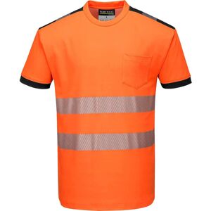 Portwest PW3 Hi Vis Cotton Comfort Short Sleeve T Shirt Orange / Black 5XL Portwest PW3 Hi Vis Cotton Comfort Short Sleeve T Shirt Orange / Black 5XL