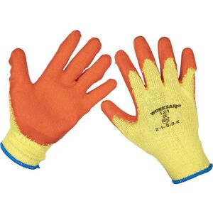 Sealey Worksafe Super Grip Gloves Orange XL Pack of 6 Sealey Worksafe Super Grip Gloves Orange XL Pack of 6