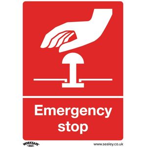 Sealey Self Adhesive Vinyl Emergency Stop Sign Pack of 10 75mm 100mm Standard Sealey Self Adhesive Vinyl Emergency Stop Sign Pack of 10 75mm 100mm Standard