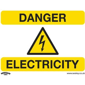 Sealey Rigid Plastic Danger Electricity Sign Pack of 10 100mm 75mm Standard Sealey Rigid Plastic Danger Electricity Sign Pack of 10 100mm 75mm Standard