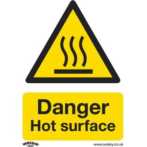 Sealey Rigid Plastic Danger Hot Surface Sign Pack of 10 75mm 100mm Standard Sealey Rigid Plastic Danger Hot Surface Sign Pack of 10 75mm 100mm Standard