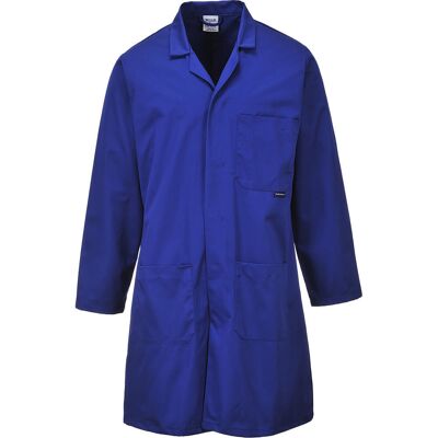 Portwest Standard Lab Coat Royal Blue M Portwest Standard Lab Coat Royal Blue M