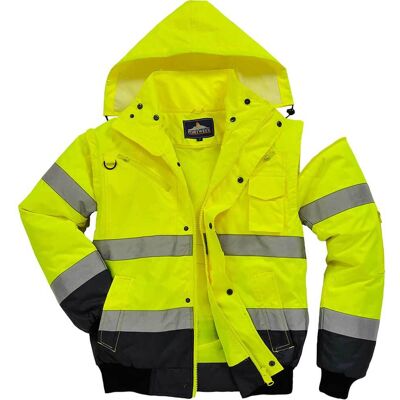 300D Oxford Weave Industry Oxford Weave 300D Class 3 Hi Vis Contrast BomberJacket Yellow / Navy 4XL 300D Oxford Weave Industry Oxford Weave 300D Class 3 Hi Vis Contrast BomberJacket Yellow / Navy 4XL