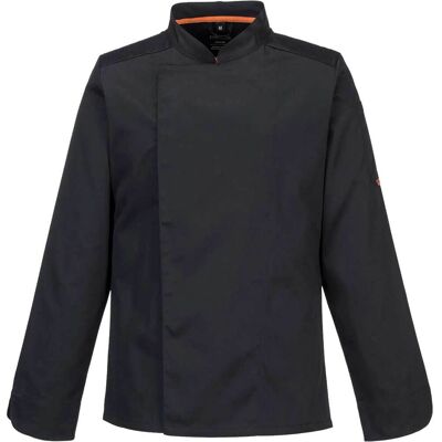 Portwest MeshAir Pro Long Sleeve Chefs Jacket Black 3XL Portwest MeshAir Pro Long Sleeve Chefs Jacket Black 3XL