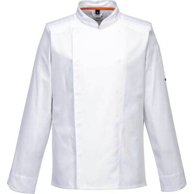 Portwest MeshAir Pro Long Sleeve Chefs Jacket White 2XL Portwest MeshAir Pro Long Sleeve Chefs Jacket White 2XL
