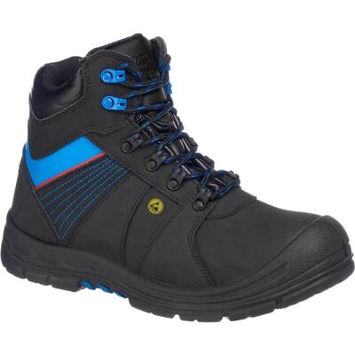 Portwest Compositelite Protector ESD Safety Boots Black / Blue Size 6 Portwest Compositelite Protector ESD Safety Boots Black / Blue Size 6
