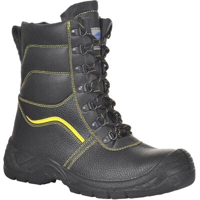 Portwest Steelite Protector Fur Lined High Leg Safety Boots Black Size 6 Portwest Steelite Protector Fur Lined High Leg Safety Boots Black Size 6