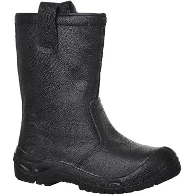 Portwest Steelite Leather S3 Safety Rigger Boots Black Size 7 Portwest Steelite Leather S3 Safety Rigger Boots Black Size 7