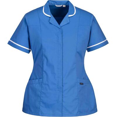 Portwest Womens Stretch Classic Healthcare Tunic Blue S Portwest Womens Stretch Classic Healthcare Tunic Blue S