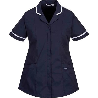 Portwest Womens Stretch Classic Healthcare Tunic Navy 2XL Portwest Womens Stretch Classic Healthcare Tunic Navy 2XL