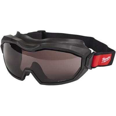 Milwaukee High Profile Vented Safety Goggles Black Tinted Milwaukee High Profile Vented Safety Goggles Black Tinted