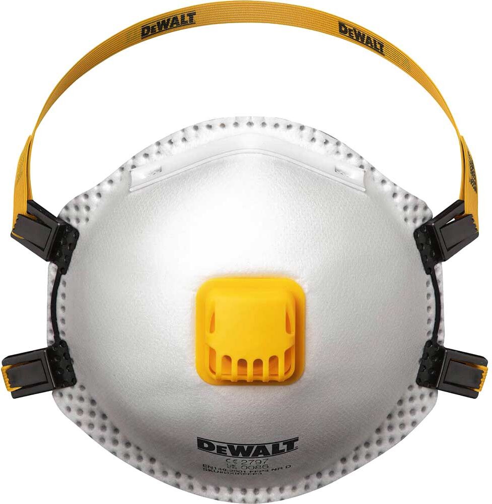 DeWalt Respiration FFP3 Disposable Respirator Mask Pack of 2