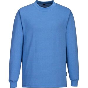 Portwest Anti Static ESD Long Sleeve T Shirt Blue L Portwest Anti Static ESD Long Sleeve T Shirt Blue L