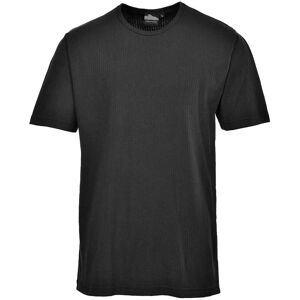 Portwest Thermal Short Sleeve T Shirt Black 2XL Portwest Thermal Short Sleeve T Shirt Black 2XL