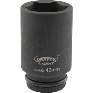 Draper Expert 3/4" Drive Deep Hexagon Impact Socket Metric 3/4" 40mm Draper Expert 3/4" Drive Deep Hexagon Impact Socket Metric 3/4" 40mm