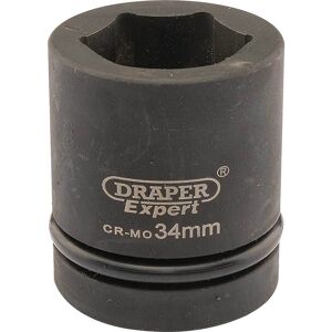 Draper Expert 1" Drive Hexagon Impact Socket Metric 1" 34mm Draper Expert 1" Drive Hexagon Impact Socket Metric 1" 34mm