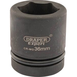 Draper Expert 1" Drive Hexagon Impact Socket Metric 1" 36mm Draper Expert 1" Drive Hexagon Impact Socket Metric 1" 36mm
