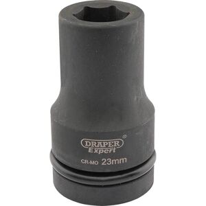 Draper Expert 1" Drive Deep Hexagon Impact Socket Metric 1" 23mm Draper Expert 1" Drive Deep Hexagon Impact Socket Metric 1" 23mm