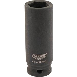 Draper Expert 3/8" Drive Hi Torq Deep Hexagon Impact Socket Metric 3/8" 16mm Draper Expert 3/8" Drive Hi Torq Deep Hexagon Impact Socket Metric 3/8" 16mm