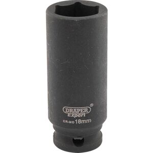 Draper Expert 3/8" Drive Hi Torq Deep Hexagon Impact Socket Metric 3/8" 18mm Draper Expert 3/8" Drive Hi Torq Deep Hexagon Impact Socket Metric 3/8" 18mm