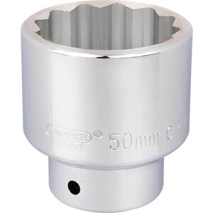 Draper 3/4" Drive Polished Finish Bi Hexagon Socket Metric 3/4" 50mm Draper 3/4" Drive Polished Finish Bi Hexagon Socket Metric 3/4" 50mm