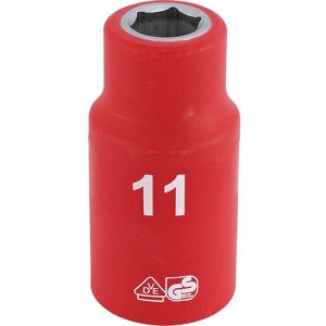 Draper 1/2" Drive VDE Fully Insulated Hexagon Socket Metric 1/2" 11mm Draper 1/2" Drive VDE Fully Insulated Hexagon Socket Metric 1/2" 11mm