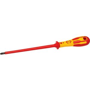 CK Tools CK T49143-2200 Dextro VDE Electricians Insulated Screwdriver - PZ2, 200mm CK Tools CK T49143-2200 Dextro VDE Electricians Insulated Screwdriver - PZ2, 200mm