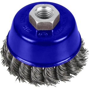 Blue Spot Bluespot Twist Knot Wire Cup Brush 75mm M14 Thread Blue Spot Bluespot Twist Knot Wire Cup Brush 75mm M14 Thread