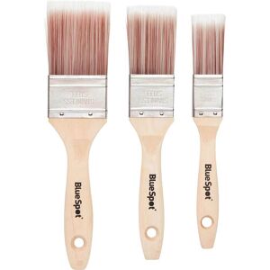Blue Spot Bluespot 3 Piece Synthetic Paint Brush Set Blue Spot Bluespot 3 Piece Synthetic Paint Brush Set