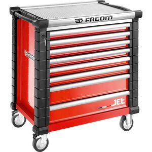 Facom JET+ 8 Drawer Tool Roller Cabinet Red Facom JET+ 8 Drawer Tool Roller Cabinet Red