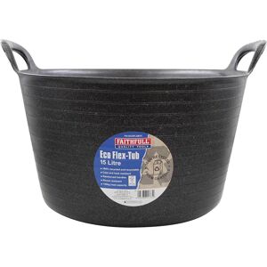 Faithfull Eco Flex Tub 15l Black Faithfull Eco Flex Tub 15l Black