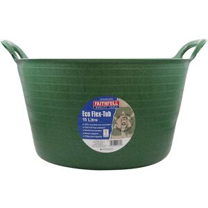 Faithfull Eco Flex Tub 15l Green Faithfull Eco Flex Tub 15l Green