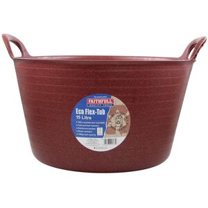 Faithfull Eco Flex Tub 15l Red Faithfull Eco Flex Tub 15l Red